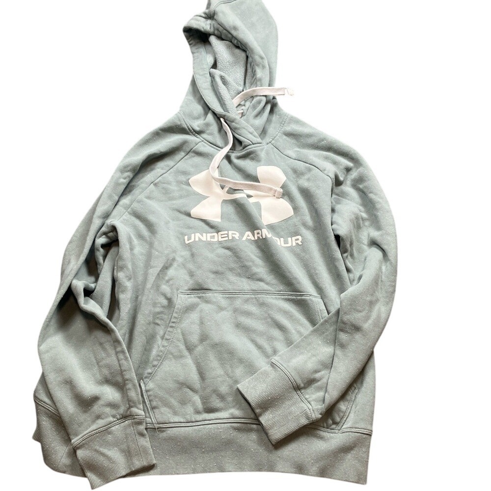Under Armour Women's Sage Green Fleece Hoodie size‎ m
